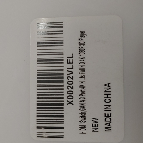 HDMI 4K Switch, 3 port New - Picture 2 of 4